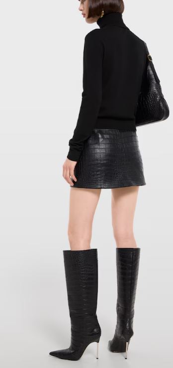 26SS 구찌 자수 울 니트 터틀넥 860442 XKFG71043 Black - GUCCI