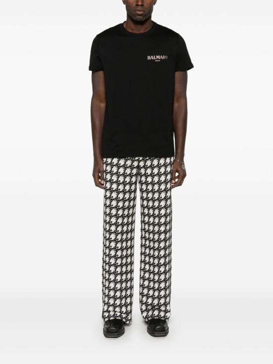 26SS 발망 반팔 티셔츠 FH1EF000GD84 EAD Black - BALMAIN