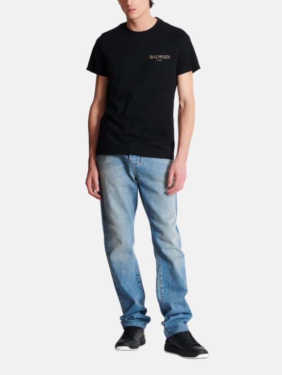 26SS 발망 반팔 티셔츠 FH1EF000GD84 EAD Black - BALMAIN