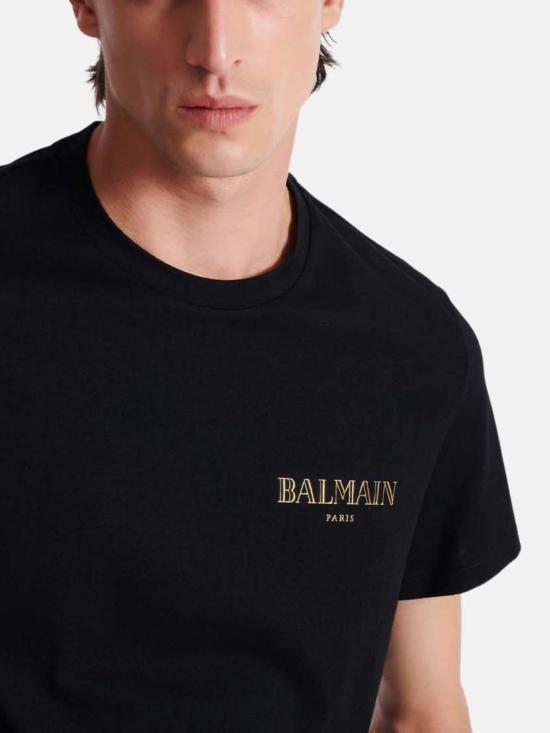 26SS 발망 반팔 티셔츠 FH1EF000GD84 EAD Black - BALMAIN