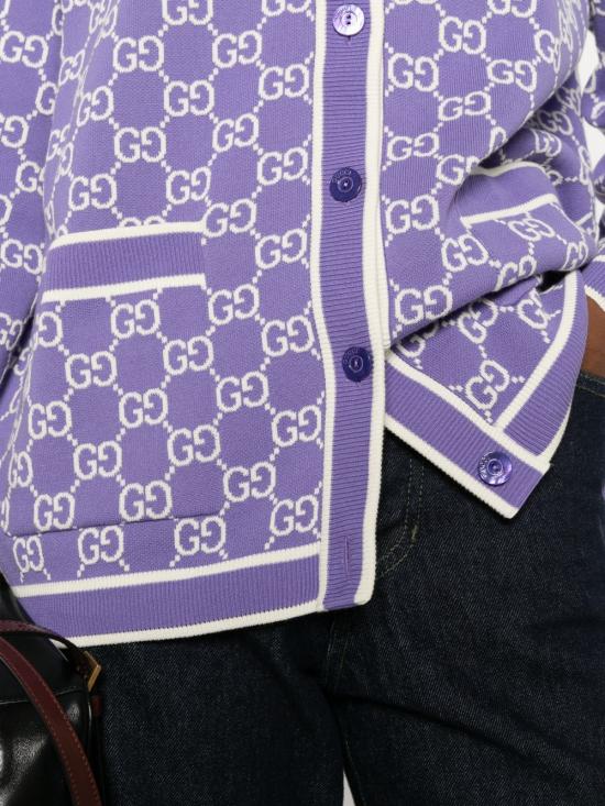 26SS 구찌 가디건 856262 XKE0M5019 Wisteria - GUCCI