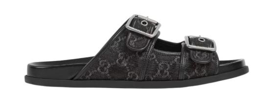 26SS 구찌 버클 슬라이드 샌들 831830 FAFPY8473 Black grey