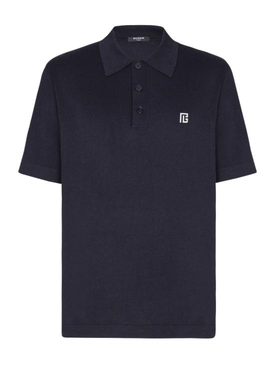 26SS 발망 반팔 티셔츠 GH1GB044KJ53 SIV Blue