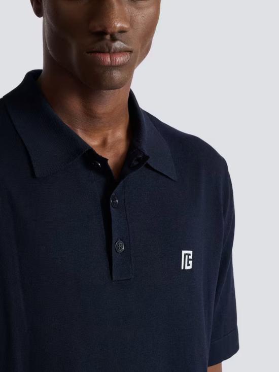 26SS 발망 반팔 티셔츠 GH1GB044KJ53 SIV Blue - BALMAIN