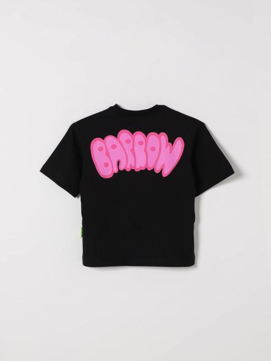 26SS [키즈] 바로우 티셔츠 S6BKJUTH007 110 02 Black 1 - BARROW