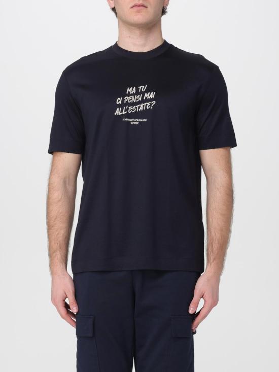 26SS 엠포리오 아르마니 반팔 티셔츠 EM003649AF18312 UB118 Navy