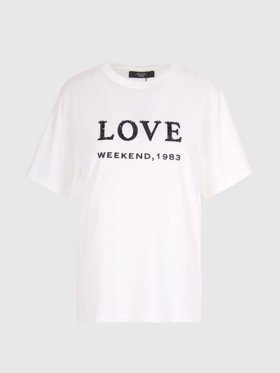 26SS 위켄드막스마라 반팔 티셔츠 2615971061600 001 White