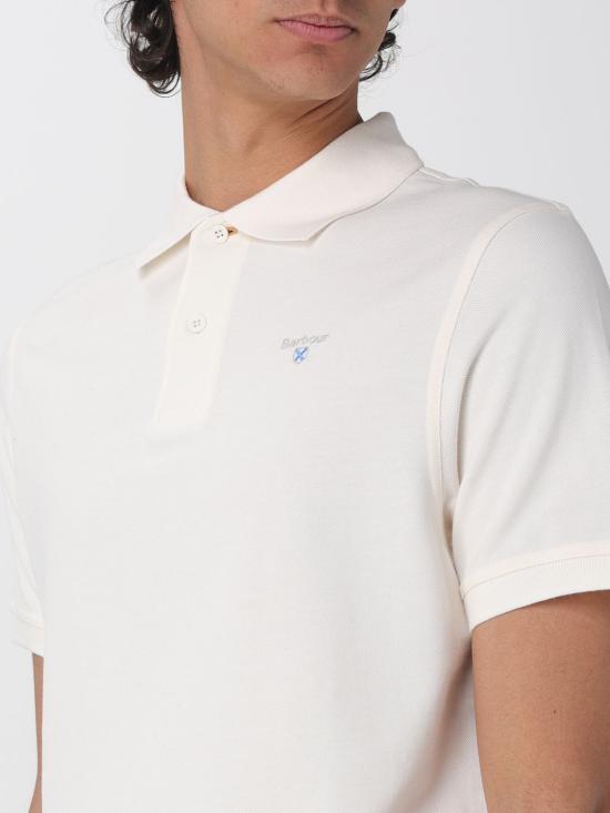 26SS 바버 폴로 티셔츠 MML0012 WH71 White 1 - BARBOUR