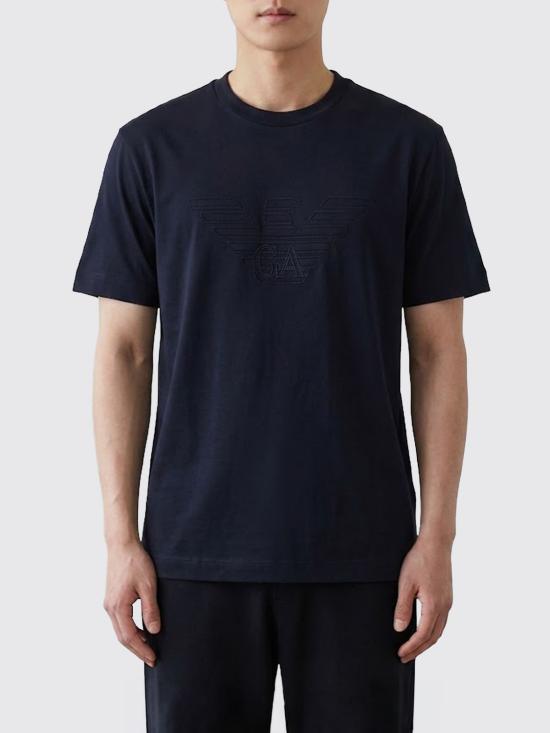 26SS 엠포리오 아르마니 반팔 티셔츠 EM004911AF13715 MB613 Navy