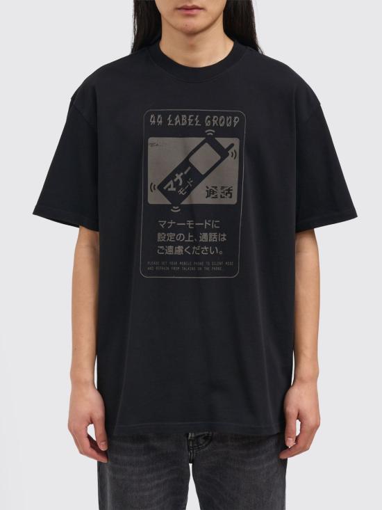 26SS 44레이블 반팔 티셔츠 B0030556FA706 P768 Black 3