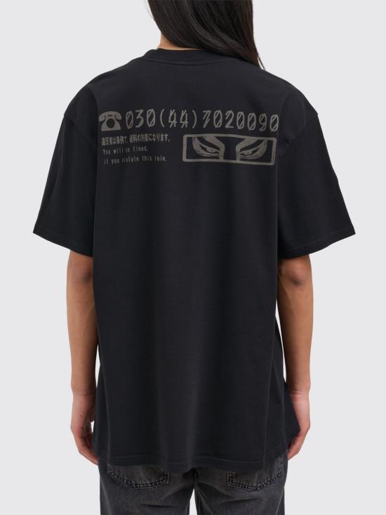 26SS 44레이블 반팔 티셔츠 B0030556FA706 P768 Black 3 - 44 LABEL