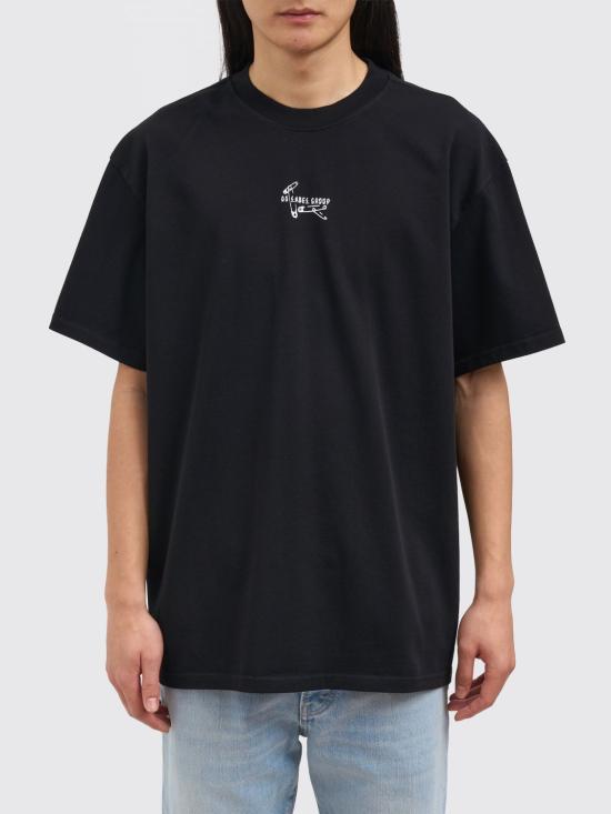 26SS 44레이블 반팔 티셔츠 B0030556FA706 P783 Black 4