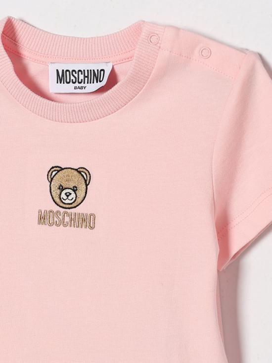 26SS [키즈] 모스키노 티셔츠 MYM047LAA23 50209 Blush Pink - MOSCHINO