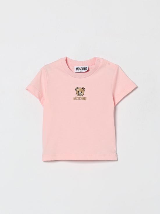 26SS [키즈] 모스키노 티셔츠 MYM047LAA23 50209 Blush Pink