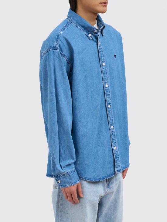 26SS 칼하트 WIP 데님 셔츠 I034525 0106 Gnawed Blue - CARHARTT WIP