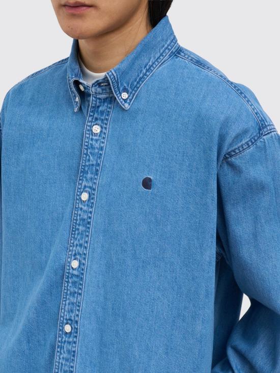 26SS 칼하트 WIP 데님 셔츠 I034525 0106 Gnawed Blue - CARHARTT WIP