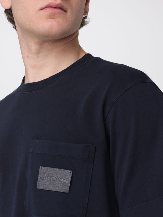 26SS 엠포리오 아르마니 반팔 티셔츠 EM002722AF13715 UB118 Navy - EMPORIO ARMANI