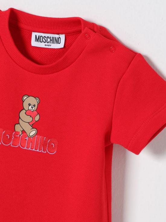 26SS [키즈] 모스키노 점프수트 MAV0C9LCA52 50109 Red - MOSCHINO