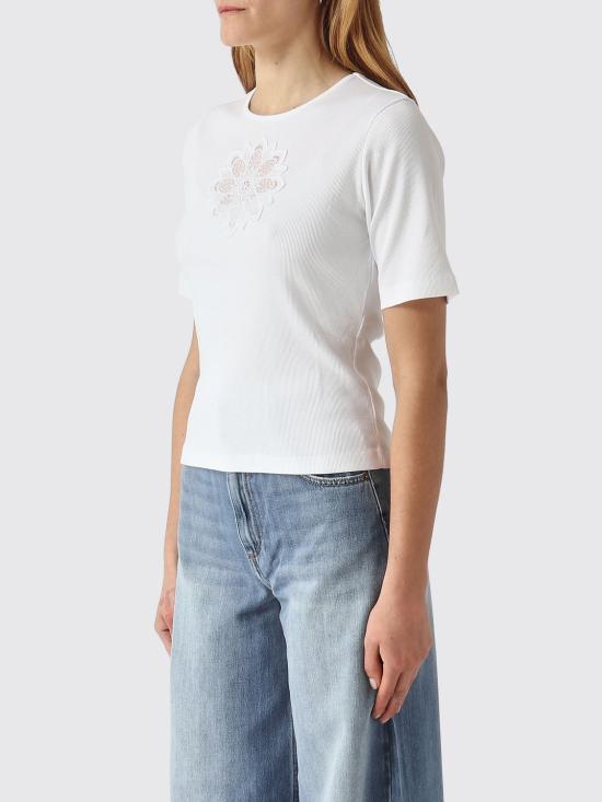 26SS 트윈셋 반팔 티셔츠 261TP2091 00001 White - TWINSET