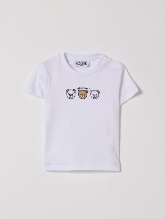 26SS [키즈] 모스키노 티셔츠 MUM04OLAA24 10101 White