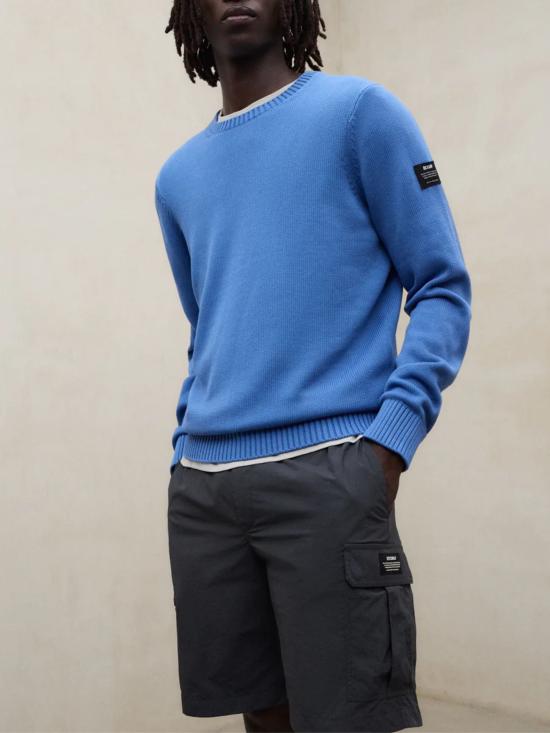 26SS 에콜프 스웨터 MCMGAKNTAIL00676S26 159 Blue - ECOALF