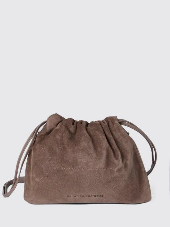 26SS 브루넬로 쿠치넬리 스웨이드 BC 듀오 파우치 백 MBDLD2808 C8849 Beige