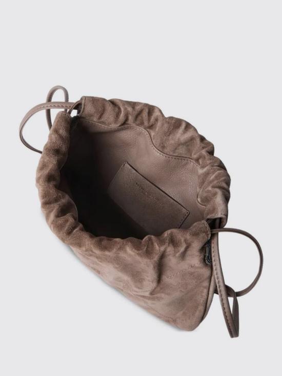 26SS 브루넬로 쿠치넬리 스웨이드 BC 듀오 파우치 백 MBDLD2808 C8849 Beige - BRUNELLO CUCINELLI