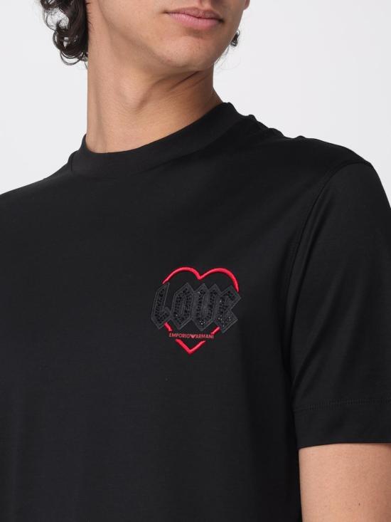 26SS 엠포리오 아르마니 반팔 티셔츠 EM002821AF10761 UC001 Black - EMPORIO ARMANI