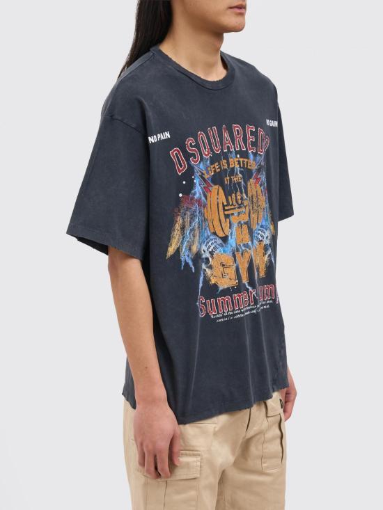 26SS 디스퀘어드2 반팔 티셔츠 S74GD1539D20108 814 Black - DSQUARED2