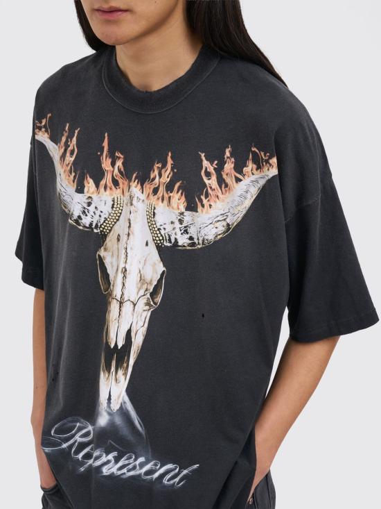 26SS 리프레젠트 반팔 티셔츠 MLM100592 04 Black - REPRESENT