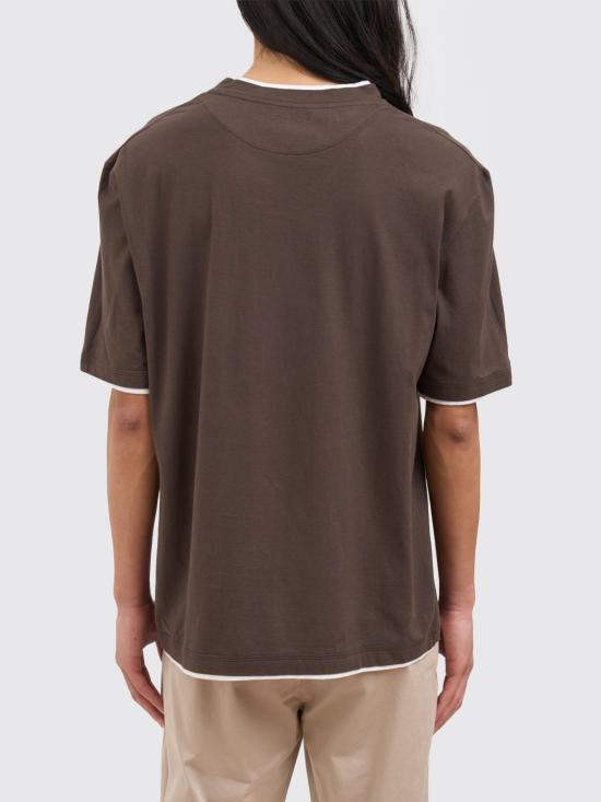 26SS 파올로페코라 반팔 티셔츠 F0714169 U211 Brown - PAOLO PECORA