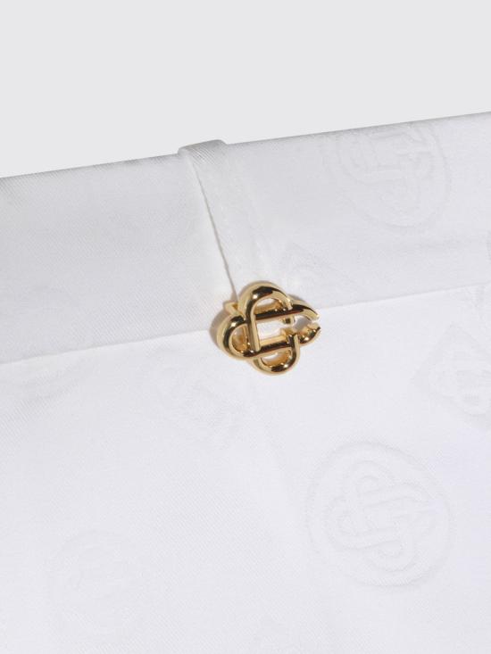 26SS 카사블랑카 숏팬츠 MSP26TR380 01 White - CASABLANCA