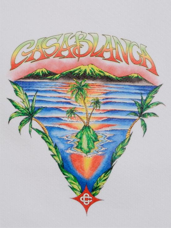 26SS 카사블랑카 숏팬츠 MSP26JTR003 08 White 1 - CASABLANCA