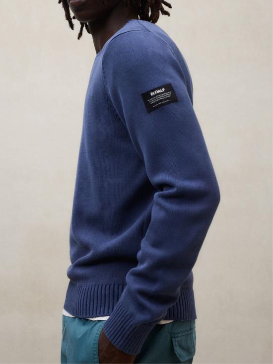 26SS 에콜프 스웨터 MCMGAKNTAIL00676S26 161 Blue - ECOALF