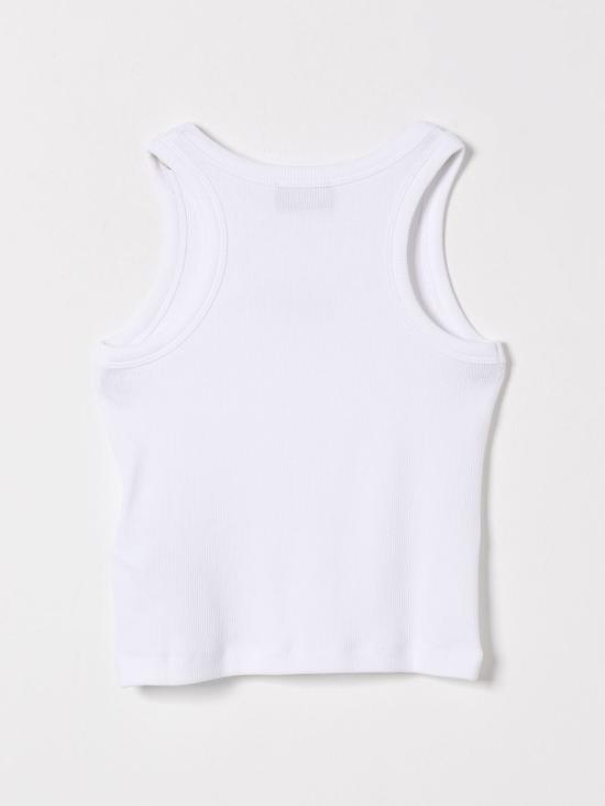 26SS [키즈] 모스키노 티셔츠 HAM06MLBA39 10101 White - MOSCHINO