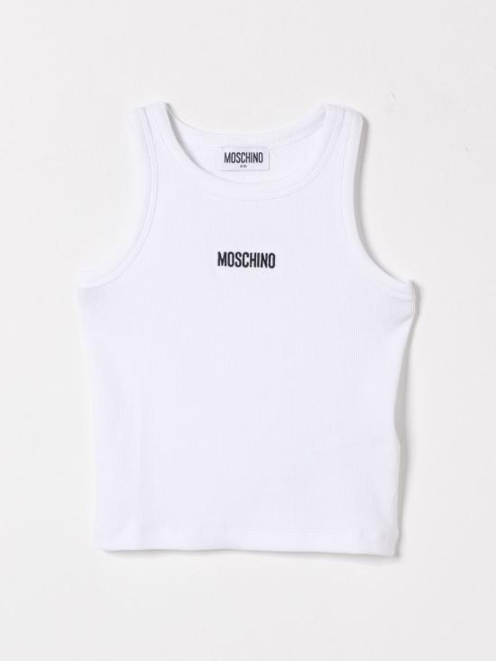 26SS [키즈] 모스키노 티셔츠 HAM06MLBA39 10101 White