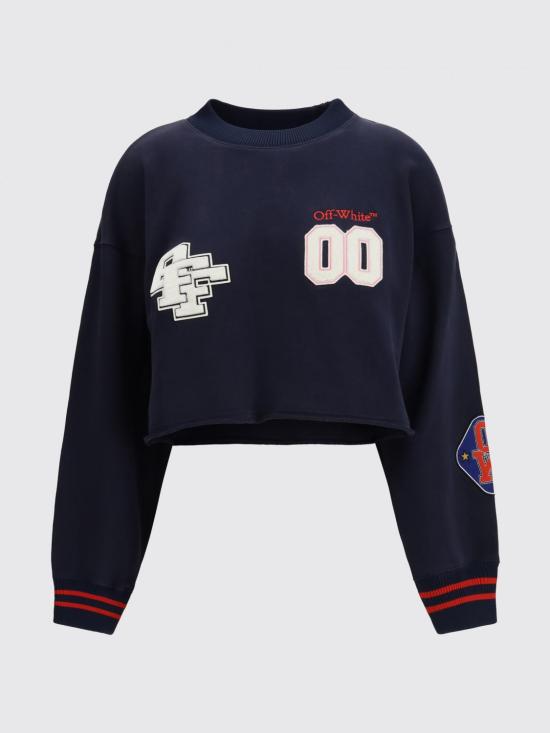 26SS 오프화이트 스웨터 2BA07ES26FLE001 W932 Blue - OFF WHITE