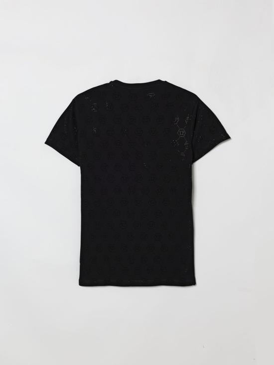 26SS [키즈] 필립 플레인 티셔츠 S6PHJGDR200 110 Black - PHILIPP PLEIN