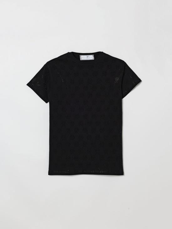 26SS [키즈] 필립 플레인 티셔츠 S6PHJGDR200 110 Black