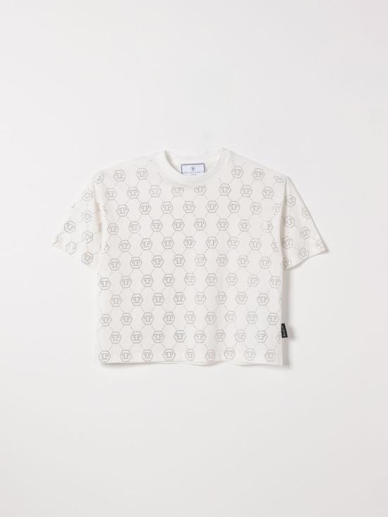 26SS [키즈] 필립 플레인 티셔츠 S6PHJGTH201 002 White