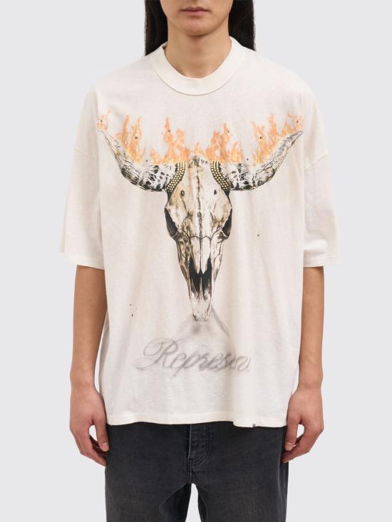 26SS 리프레젠트 반팔 티셔츠 MLM100592 30 Beige