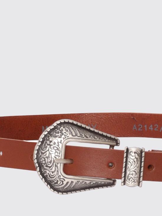 26SS [키즈] 에르마노 설비노 가죽 벨트 Z9G0037757 0006 Brown - ERMANNO SCERVINO