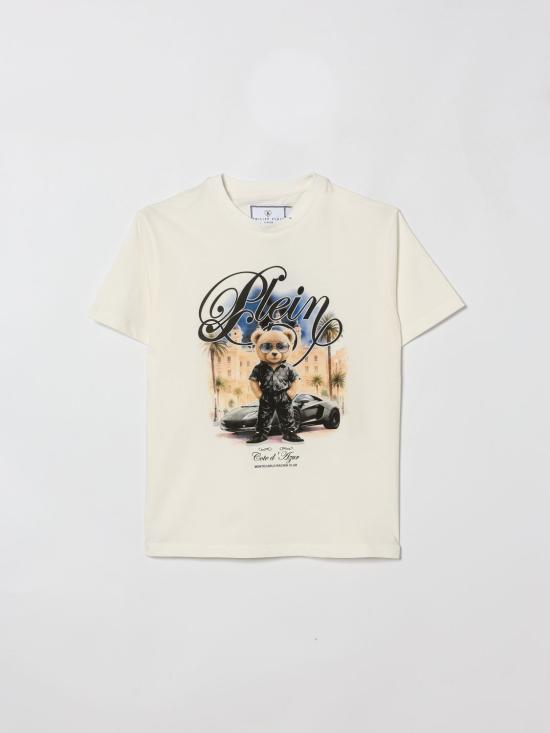 26SS [키즈] 필립 플레인 티셔츠 S6PHJBTH061 002 White