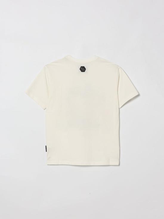 26SS [키즈] 필립 플레인 티셔츠 S6PHJBTH061 002 White - PHILIPP PLEIN