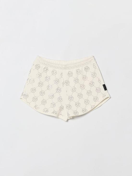 26SS [키즈] 필립 플레인 쇼츠/버뮤다 S6PHJGSH196 002 White