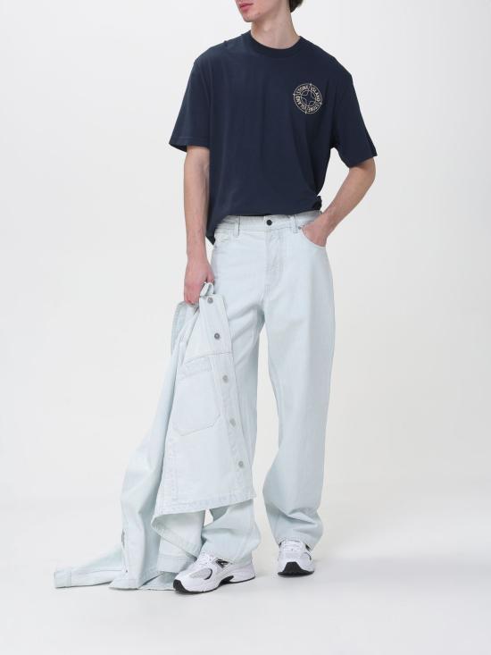 26SS 스톤 아일랜드 반팔 티셔츠 2100001S0284 V0020 Blue - STONE ISLAND