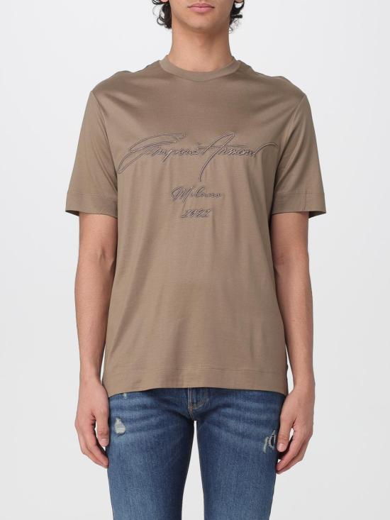 26SS 엠포리오 아르마니 반팔 티셔츠 EM003007AF18312 U6189 Brown