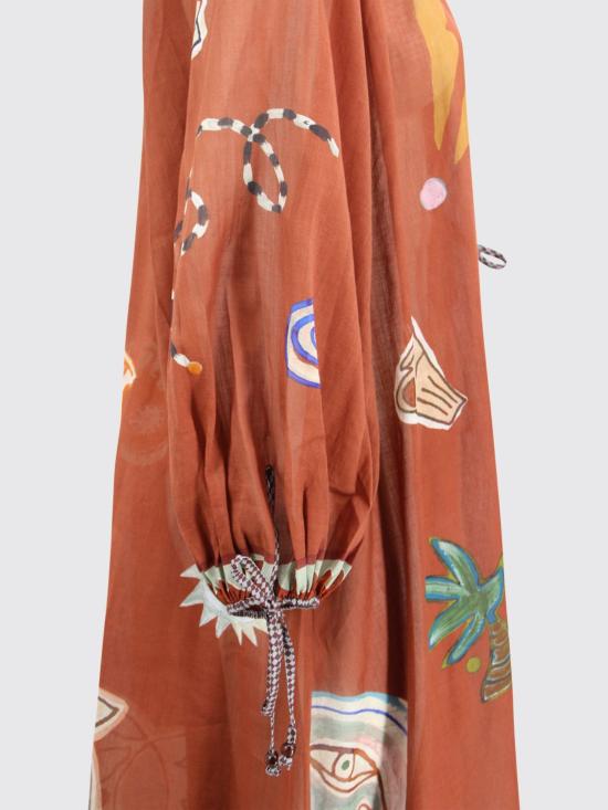 26SS 알레메 롱 원피스 6464D 01 Brown - ALEMAIS