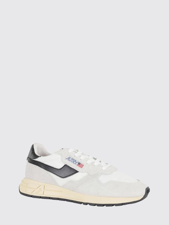 26SS 오트리 릴윈드 로우 나일론 스웨이드 스니커즈 WWLMUT43 White - AUTRY