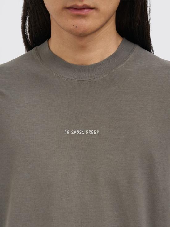 26SS 44레이블 반팔 티셔츠 B0030653FA725 P776 Grey - 44 LABEL